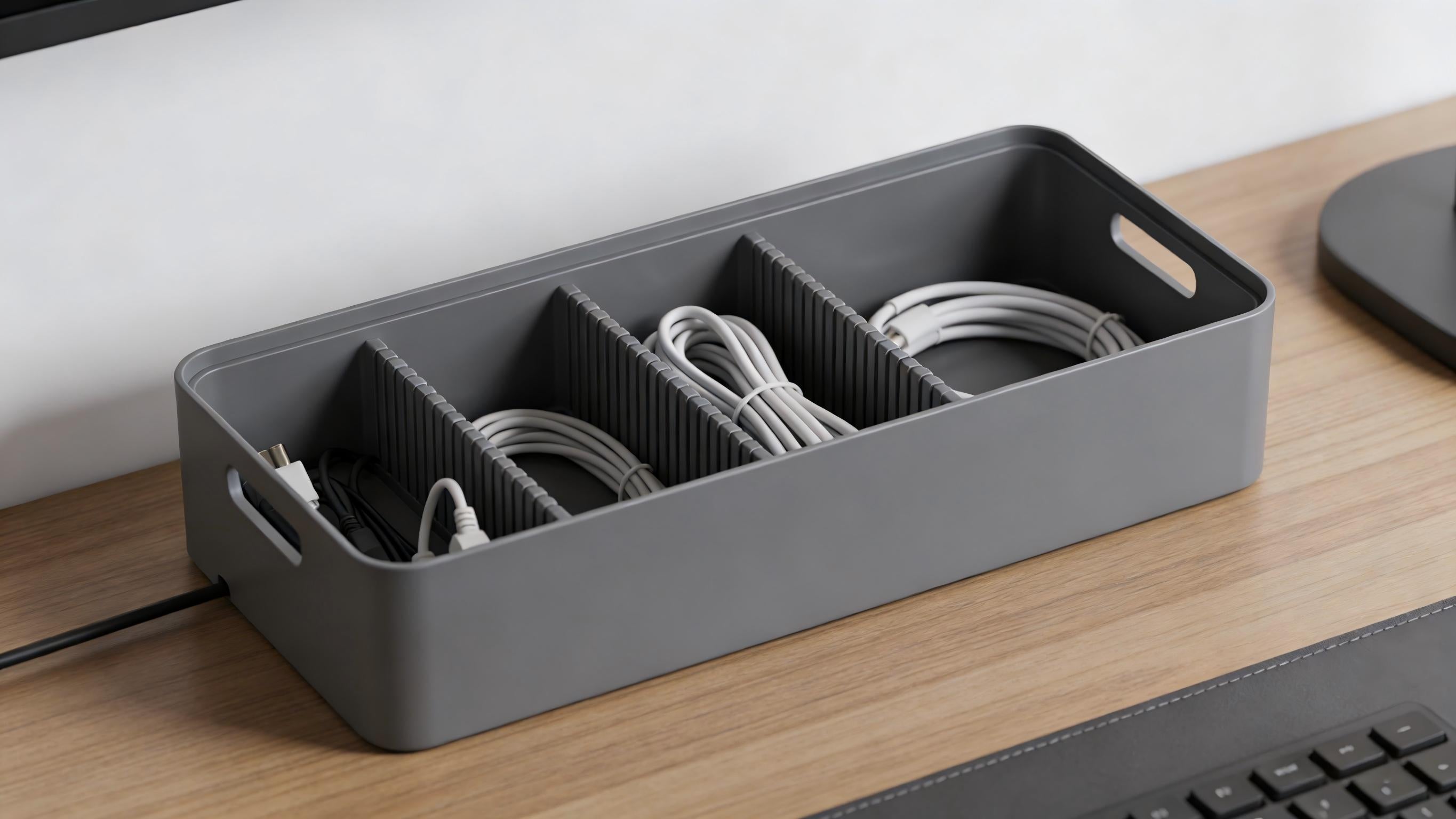 Desktop Sleek Cable Management Box